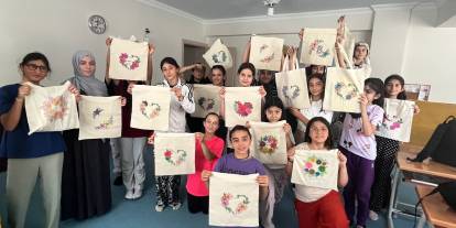 Sivas’ta Kur’an Kursu Öğrencilerinden Renkli Dokunuş