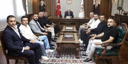 Sivasspor heyetinden Vali Şimşek'e ziyaret!