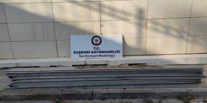 Suşehri’nde 15 Alüminyum Çıta Çalan Zanlılar Kıskıvrak Yakalandı