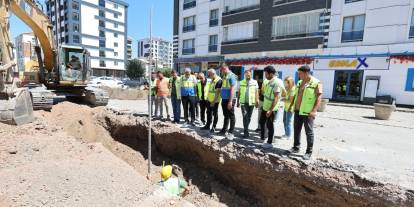 Sık sık arıza yaşanıyordu Başkan Uzun bölgede çalışmaları yerinde inceledi