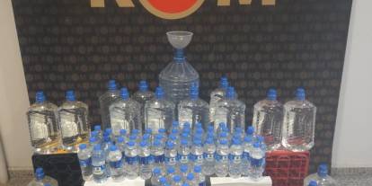 125 litre etil alkol ele geçirildi