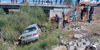 Sivas'ta Dere Yatağına Uçan Otomobilde 2 Kişi Öldü