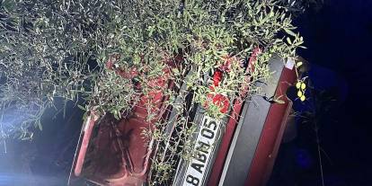Takla atıp, ağaca çarpan otomobildeki 2 kişi öldü