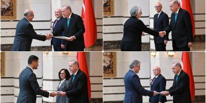 Cumhurbaşkanı Erdoğan, 4 ülkenin büyükelçisini kabul etti