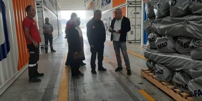 AFAD İl Müdürü Kurban’dan Lojistik Depo’ya Ziyareti