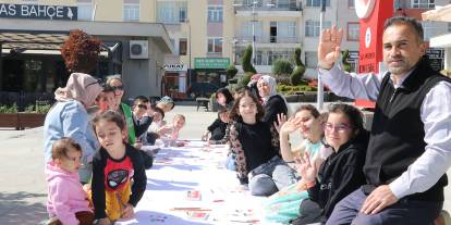 "Filistinli Çocuklar İçin Çiz" etkinliği düzenlendi