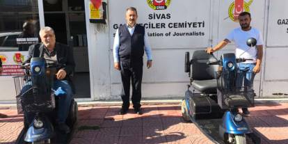Sivas Gazeteciler Cemiyetinden engeli vatandaşlara destek