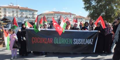 Sivas'ta Filistin'e destek etkinliği düzenlendi