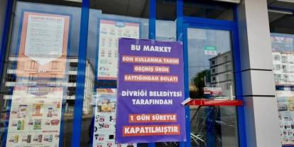 Son kullanma tarihi geçmiş ürün satan zincir marketin kapısına kilit vuruldu!
