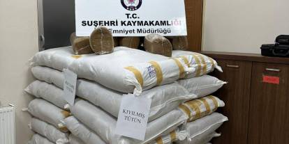 Sivas’ta 900 kilogram kıyılmış tütün ele geçirildi