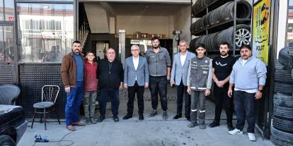 Vali Şimşek'ten sanayi esnafına ziyaret