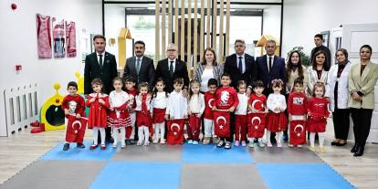 Vali Şimşek, kreş ve gündüz bakımevini ziyaret etti
