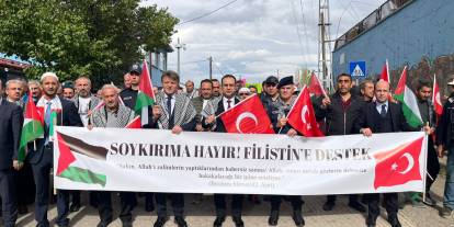 Sivas'ta Filistin'e destek yürüyüşü düzenlendi