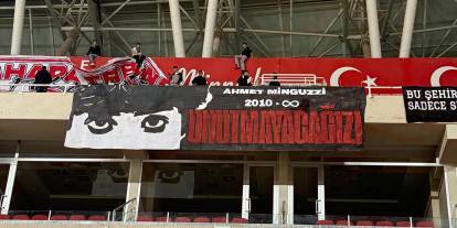 Sivasspor'lu taraftarlar Ahmet Minguzzi'yi unutmadı!