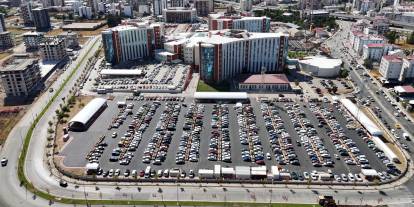 Hastane otoparkı yenilendi