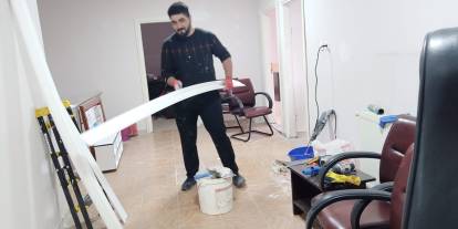 Ulaş'ta müftülük binasının tadilatı personel tarafından yapıldı