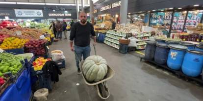 Sivas’ta 60 Kiloluk Dev Bal Kabağı Görenleri Şaşkına Uğrattı