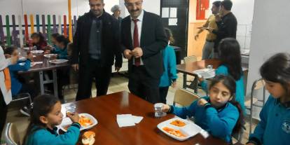 Ulaş'ta okul yemekhaneleri denetlendi