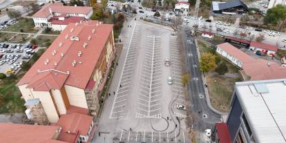 Üniversite Hastanesi otopark alanı modernize edildi