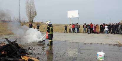 Sivas'ta Yangın Tatbikatı Gerçekleştirildi