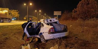 Sivas’ta Otomobil Takla Attı: 2 Yaralı