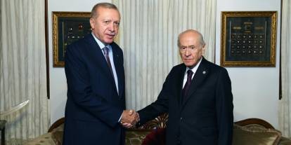 Erdoğan, Bahçeli ile görüştü