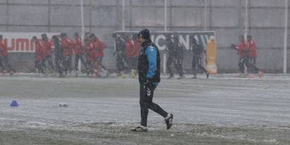 Sivasspor'da karlı idman