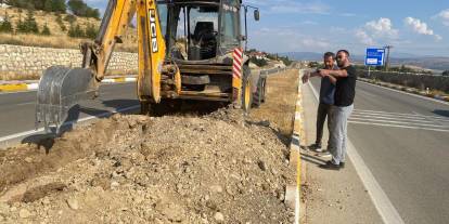 Gölova'da çevre yolunda aydınlatma çalışması yapıldı