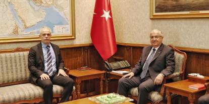 Bakan Güler, KKTC Büyükelçisi Korukoğlu'nu kabul etti