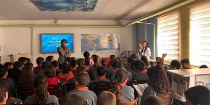 Öğrencilere diş sağlığı eğitimi verildi