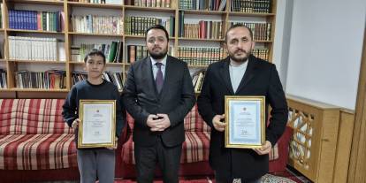 Başarılı öğrenciye teşekkür belgesi