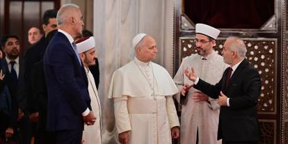 Papa 14. Leo, Sultanahmet Camisi'ni ziyaret etti