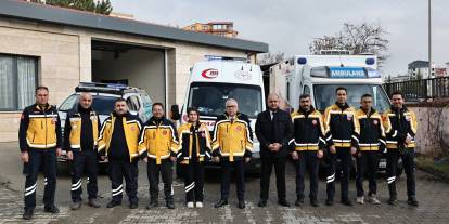 Acil sağlık istasyonuna destek ziyareti