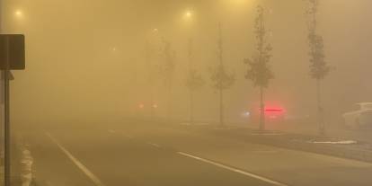 Sivas yoğun sise gömüldü