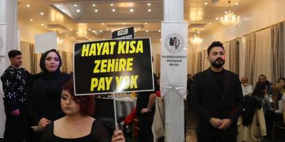 Birlik gecesinde anlamlı koreografi: Uyuşturucuya karşı tek yürek