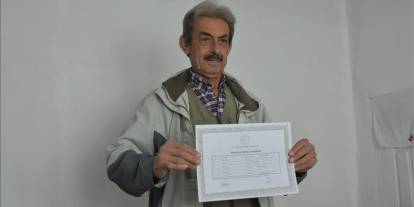 70 yaşında liseyi bitirdi...