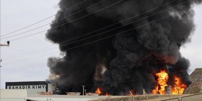 OSB'de fabrikada yangın