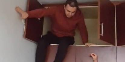 Aranan şahsın yakalandığı yer pes dedirtti