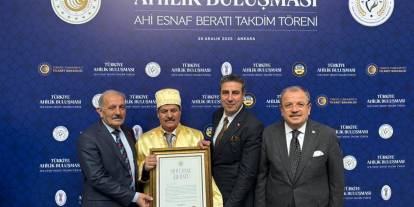 2025 Yılı Sivas Ahisi Şahin Berçin’e Ankara'da Ahi Esnaf Beraatı verildi