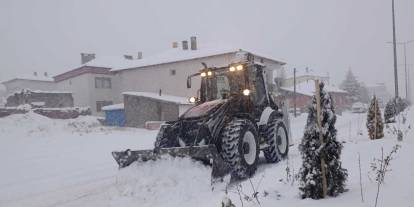 Şarkışla'da kar kalınlığı 20 santimetreye ulaştı
