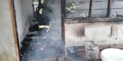 Evde çıkan yangında öldü