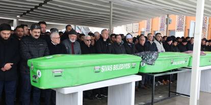 Sivas’ta vefat edenler için cenaze namazı kılındı