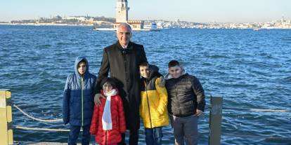 Sivaslı çocukların Kız Kulesi hayali gerçek oldu