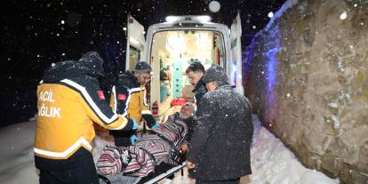 Sivas'ta ekipler hasta için seferber oldu