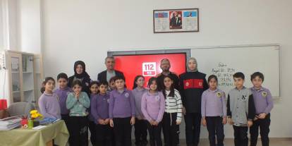 Sivas'ta öğrencilere 112 Acil Çağrı Merkezi anlatıldı
