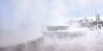 Sivas’taki Altınkale’de sıcak ve soğuk bir arada