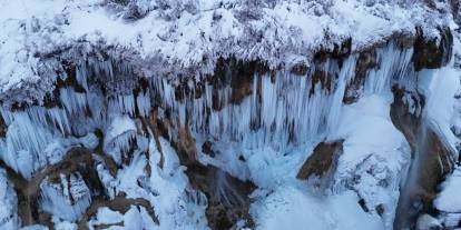 Kar altında Dipsizgöl’den kartpostallık görüntüler