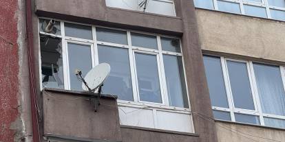 Sivas'ta patlayan kombi hasara yol açtı