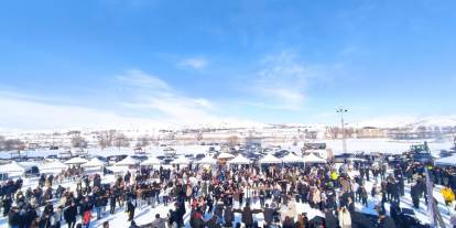 Akıncılar'da kış festivali renkli görüntülere sahne oldu