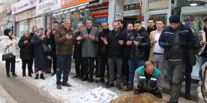 Mazbatasını aldı, kurban keserek göreve başladı